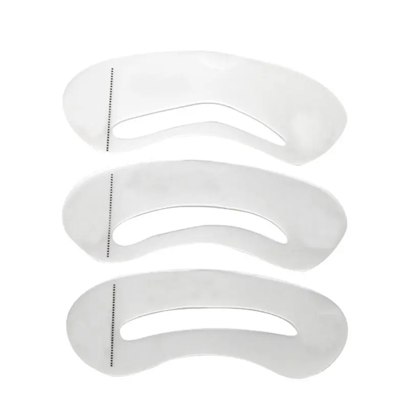 3 шт./компл. пластиковые карты для рисования бровей многоразовые автоматические