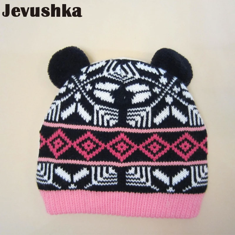 Cartoon Hat Baby Winter Boy for Girls Knit Beanie Children's Hats HT19008 | Детская одежда и обувь