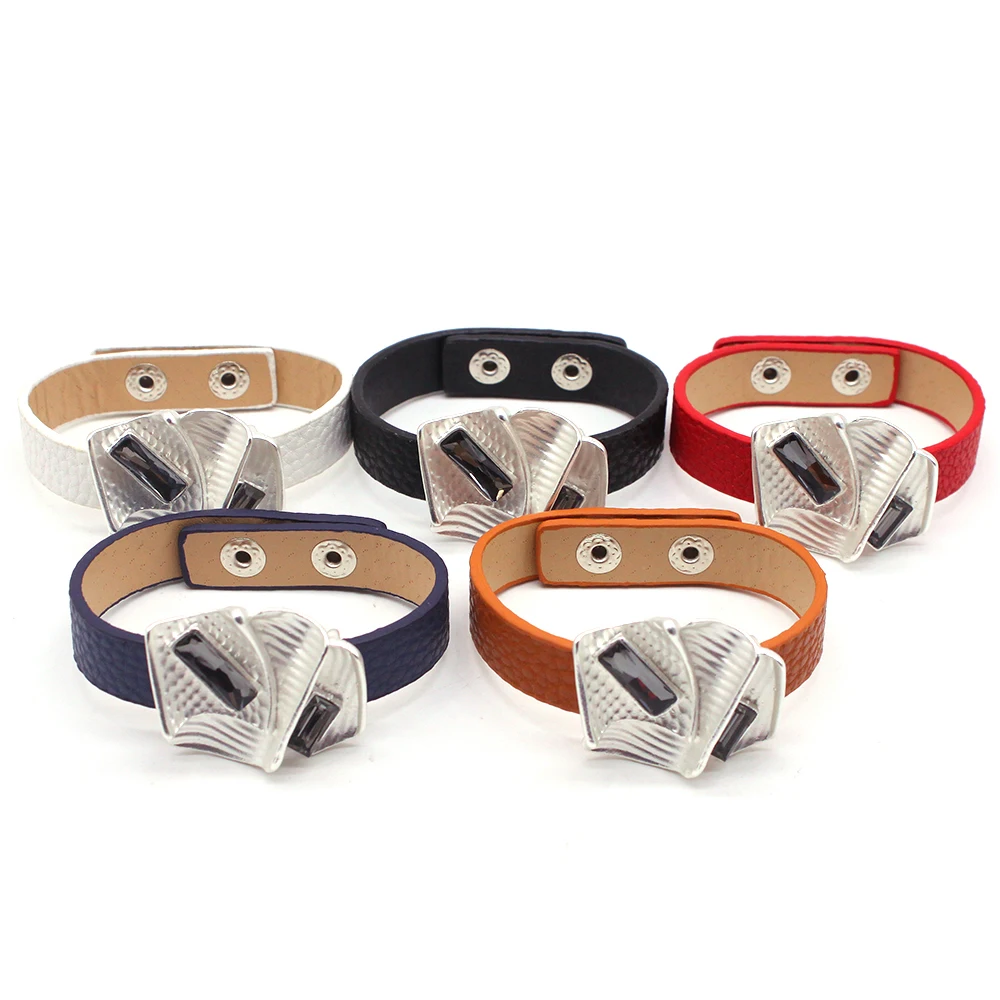 Женский кожаный браслет D & с обмоткой летняя бижутерия аксессуары черного