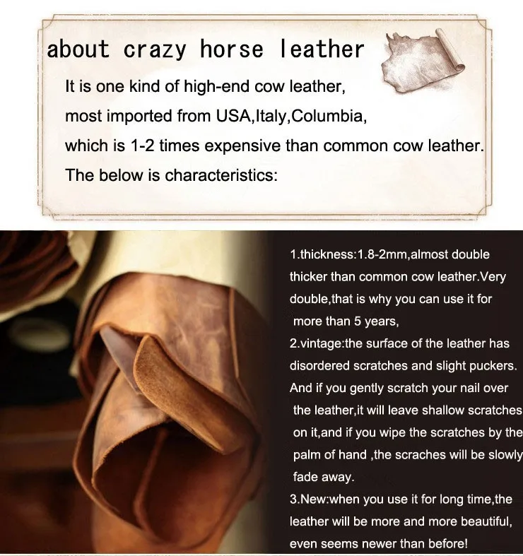 Nesitu винтажный коричневый толстый прочный подлинный Crazy Horse кожаный мужской портфель 14 ''для ноутбука мужские сумки-мессенджеры M1052