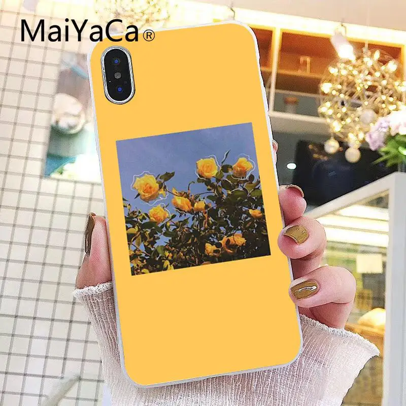 Maiyaca солнце желтый искусство цветок море Новинка Fundas чехол для телефона iPhone 8 7 6 6S