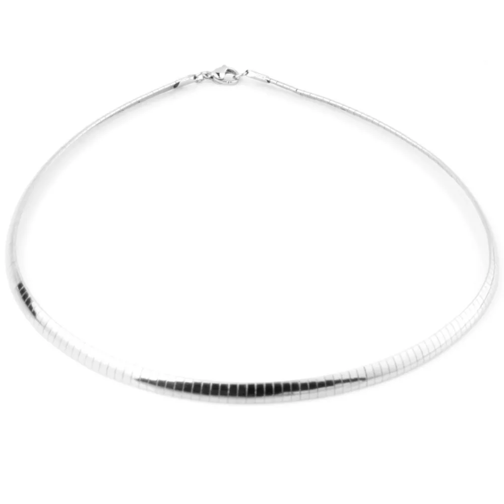 Женский Ошейник 6 мм ожерелье чокер + браслет ювелирные изделия змеиная цепочка