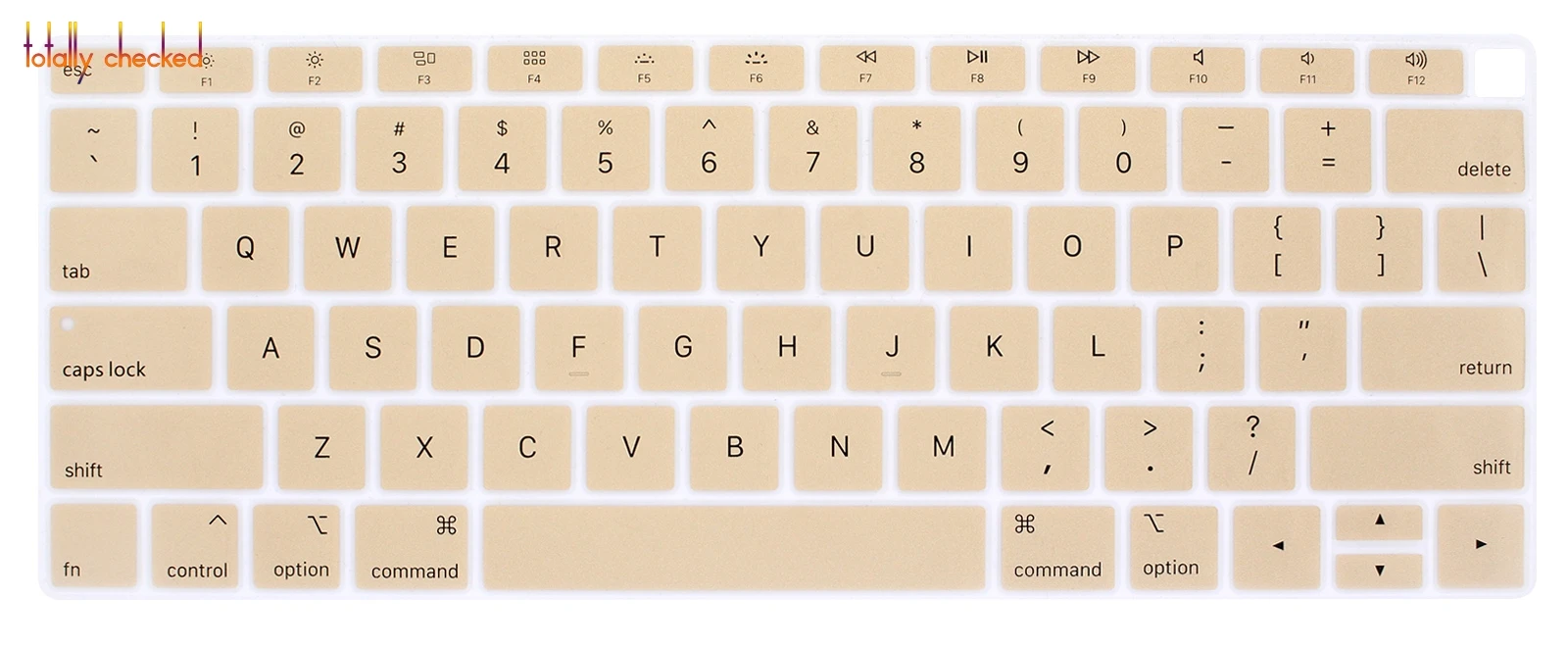 gold Силиконовый чехол-клавиатура для Apple MacBook Air, 13 дюймов,, английская защита кожи, A1932, с дисплеем retina Touch ID - Цвет: gold