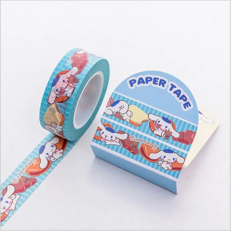 Cinnamoroll tape 15 мм Little Twin Stars Cinnamoroll с рисунками из мультфильма «My Melody» Kitty Gudetama лента для декорации Washi DIY планировщик дневник в стиле Скрапбукинг изоляционная лента - Цвет: Cinnamoroll tape