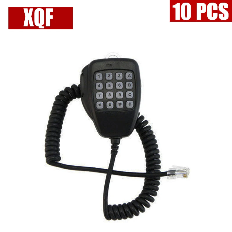 

XQF 10PCS DTMF Speaker Microphone HM-118TN for ICOM Mobile Radio IC-2720H 2200H IC-208H