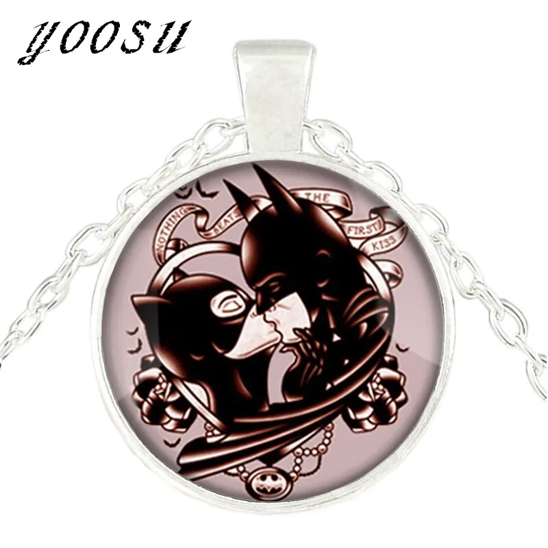 2018 Новый Модные украшения Бат человек и Женщина кошка Цепочки ожерелья