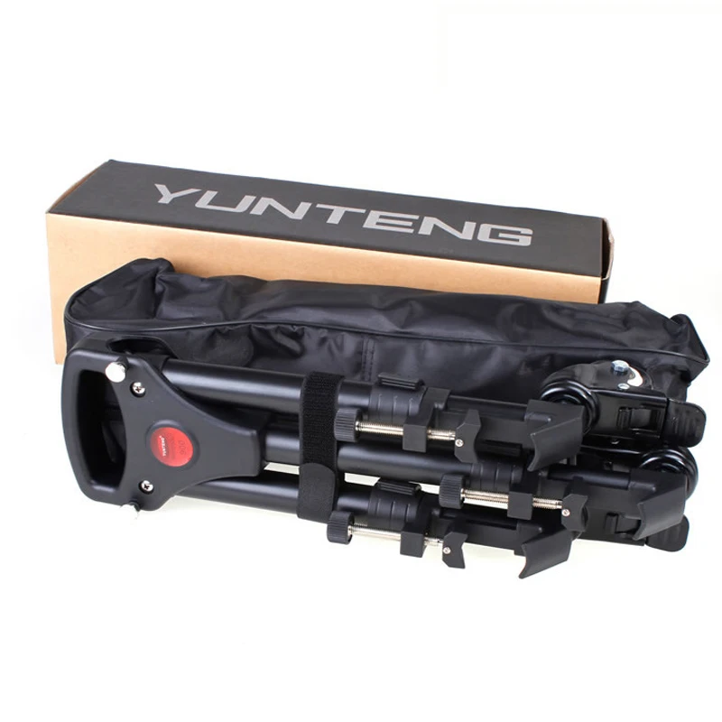 

Yunteng 900 Professional Photo Aluminum 3 Wheels Pulley Universal Foldable DSLR Camera Tripod Dolly Base Stand Max. Load 15KG