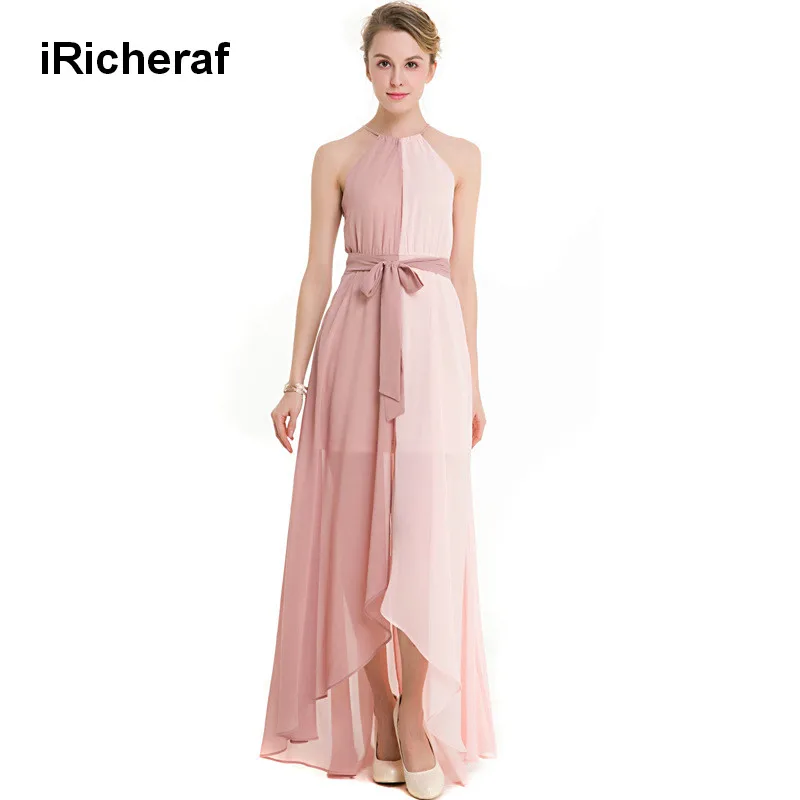 IRicheraf новинка женские макси платья Vestidos с лямкой на шее длинное сексуальное