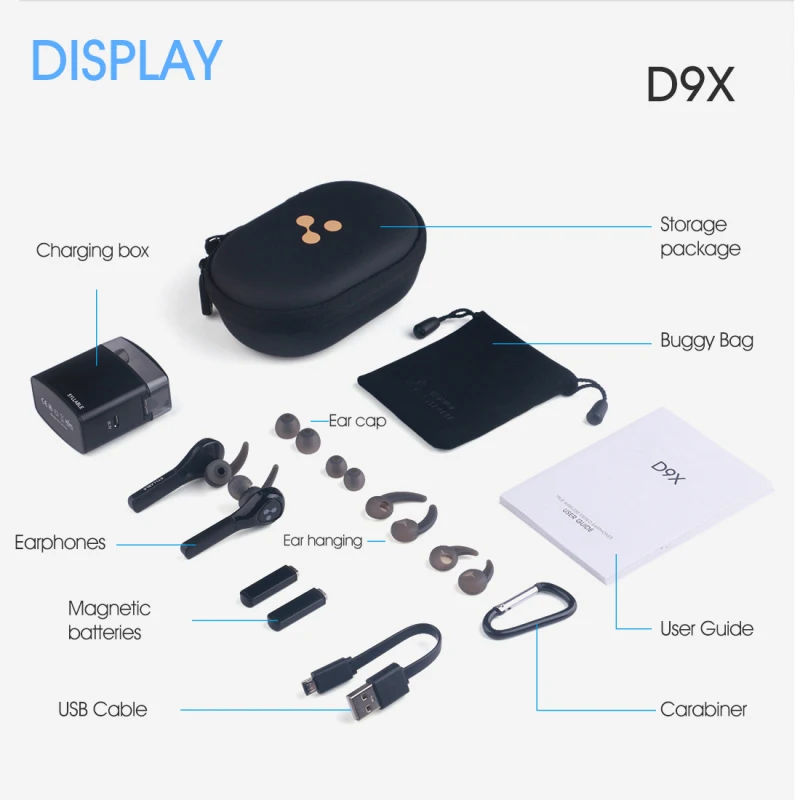 Оригинальные Беспроводные стереонаушники SYLLABLE D9X TWS магнитные наушники Bluetooth V5.0