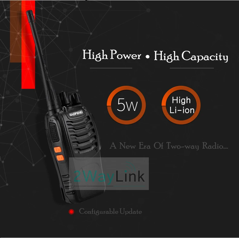 2 шт./лот Baofeng BF 888S двухстороннее радио иди и болтай Walkie Talkie “иди UHF 400 470 МГц 16