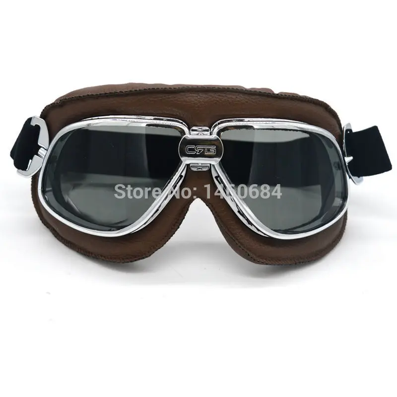 

Винтажные мотоциклетные очки Evomosa времен Второй мировой войны, велосипедные очки для мотокросса, коричневые очки из искусственной кожи в стиле ретро, очки для шлема