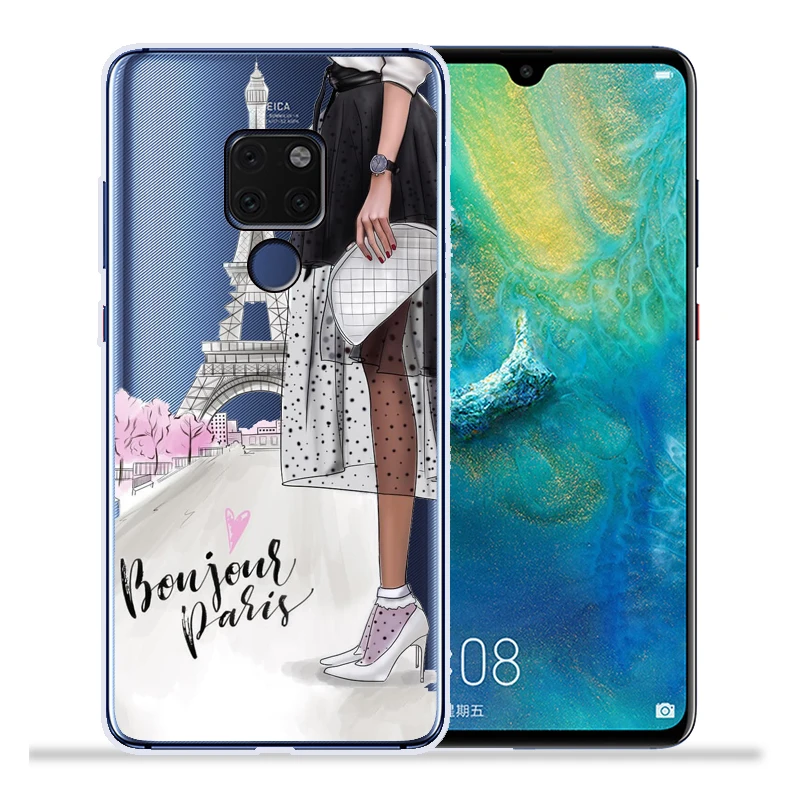 Модный чехол для телефона на высоком каблуке для девушек и женщин huawei mate 20 Lite Pro mate 9 10 Lite Pro Nova 2 Plus Nova3 Nova3i задняя крышка Etui