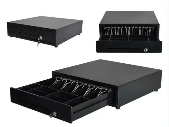 HC-101P-4 410 мм POS денежный ящик кассовый аппарат ящик металлический черный Цвет RJ11 Порты и разъёмы 4 Билл металлической проволоки вышлите ваш заказ прямо к этому поставщику