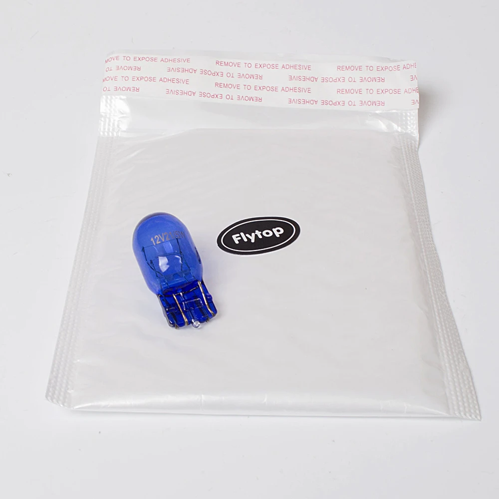 Flytop(2 шт) 580 7443 W21/5 W T20+(2 шт) 582 7440 W21W+(4 шт) 501 W5W T10 натуральное голубое стекло супер белая автомобильная лампа
