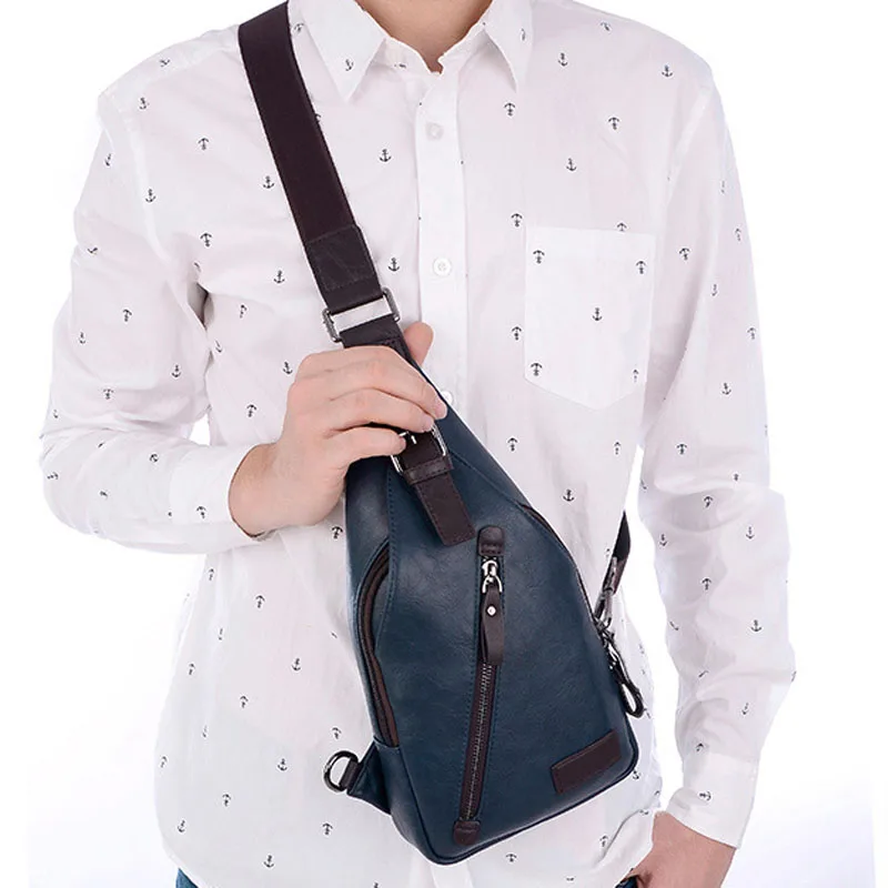 Мужские сумки через плечо высокого качества Мужская нагрудная сумка брендовая