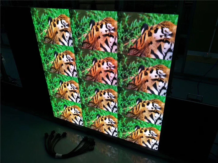 AliExpress точечная матрица P1.6 RGB светодиодный рекламный светодиодный экран литой алюминиевый шкаф 4k разрешение hub75 светодиодный дисплей телевизор smd1010