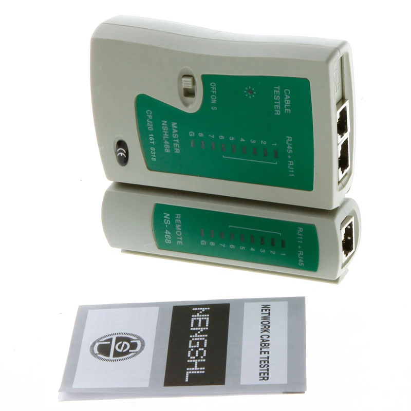 Сетевой Инструмент RJ45 сетевой Кабельный тестер Lan RJ11 PC ручной инструмент