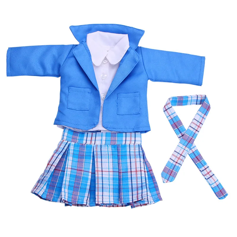 1 компл. = пальто + футболка галстук юбка куклы одежда подходит 43 см детские Born Zapf