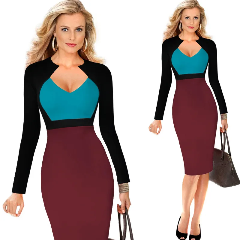 2XL Плюс Размер Брендовое женское весенне осеннее платье Модное Элегантное