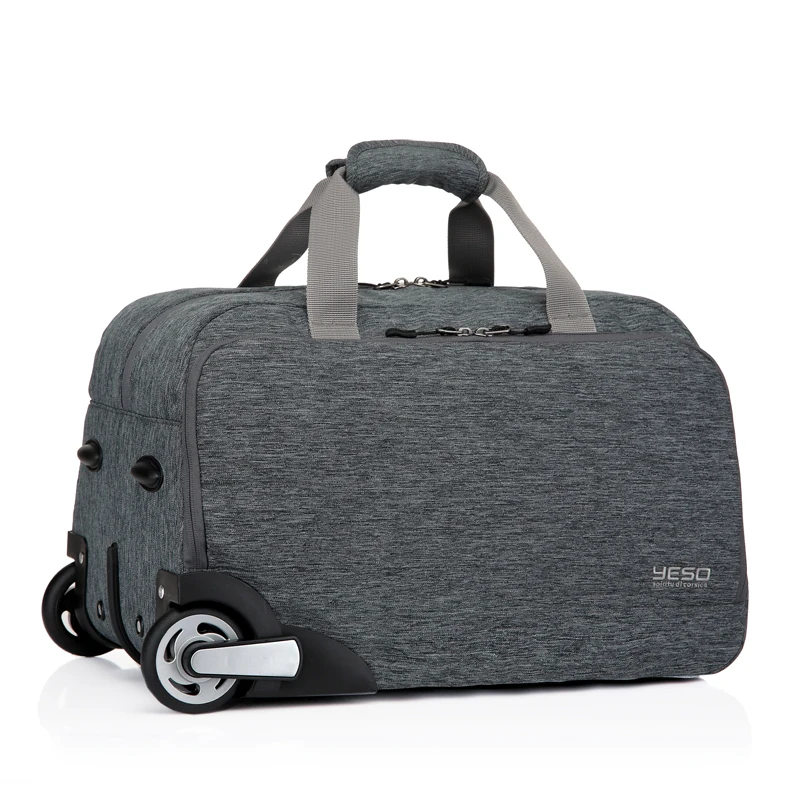 YESO Колесные Сумки Серый мужская Сумка Тележка Легкий Ручной клади Проверить