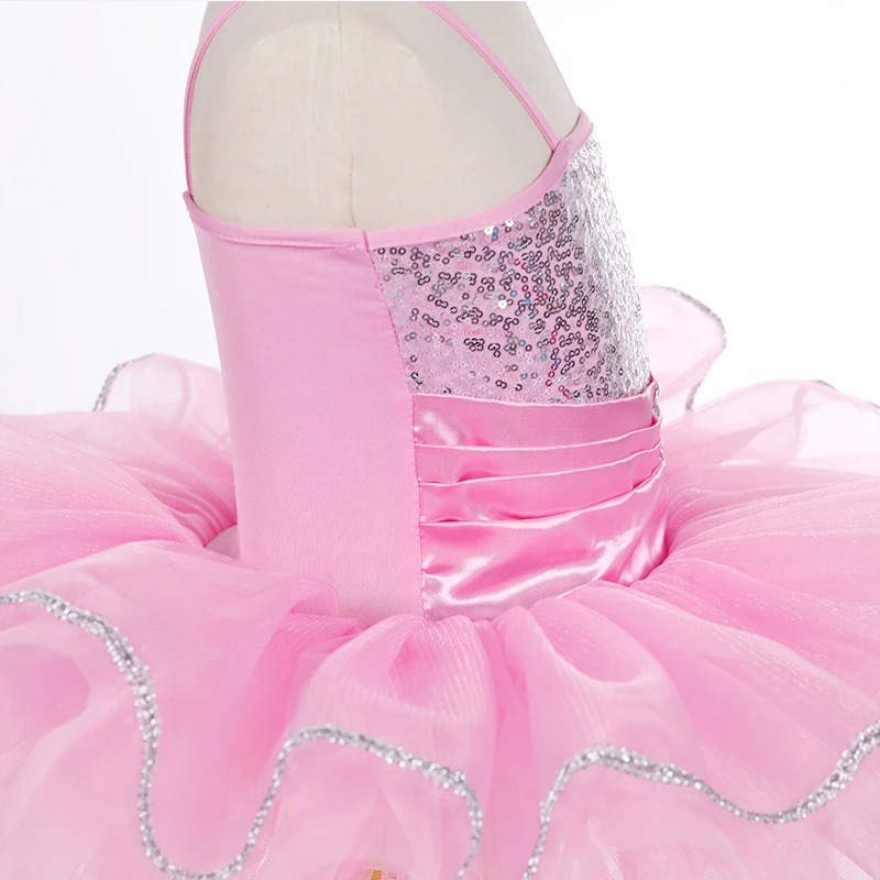 2018 Newest Girls Leotard Gymnastics Clothing Kids Skate Competition Performance Costumes Unitard Ballet Dress for 2-8Y Child |