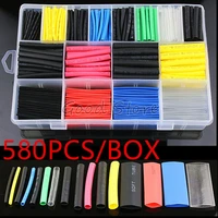 580pcs530pcs260pcs assortment electronic 21 wrap wire cable insulated polyolefin heat shrink tube ratio tubing insulation