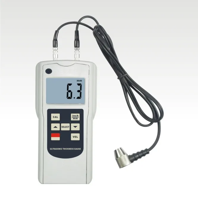 

Precise Ultrasonic Thickness Meter Gauge Measuring Range 1.2-200mm (45# steel) Accuracy 0.5mm Metal Thickness Tester AT-140A