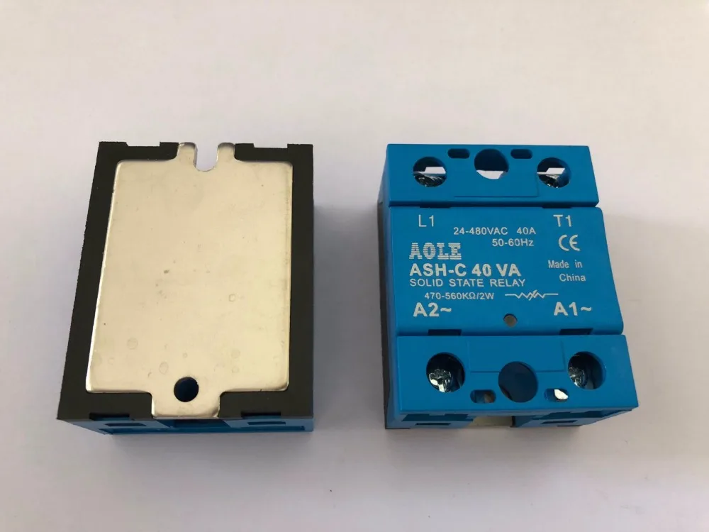 Твердотельный релейный модуль ASH-C 40VA 40A /250V потенциометр Extermal control вход 24-480VAC |