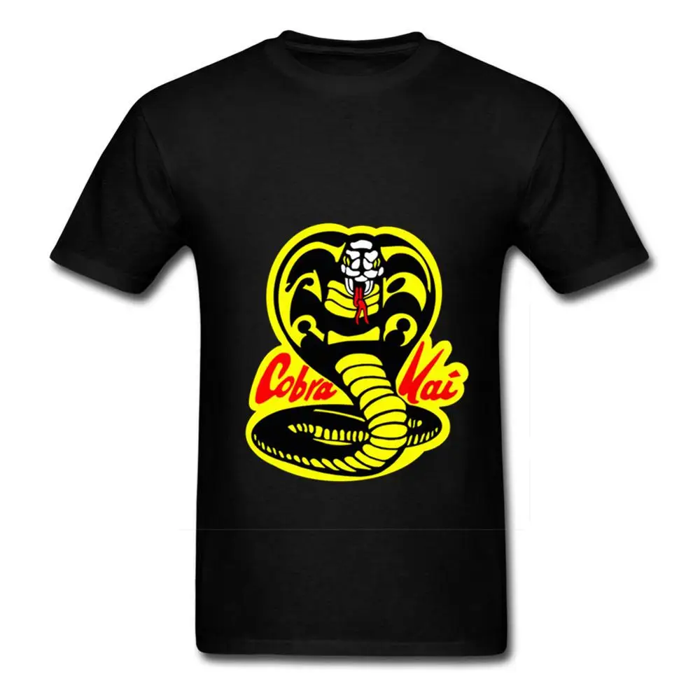 Новинка 2019 года Vestido винтажные футболки verano Cobra Kai Мужская футболка для карате