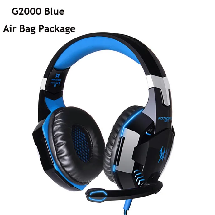 G2000 BLUE G2000 G4000 G9000 Игровые наушники проводные наушники с глубоким басом с микрофоном светодиодный светильник наушники для PS4 ноутбук Xbox PC Gamer - Цвет: G2000 BLUE