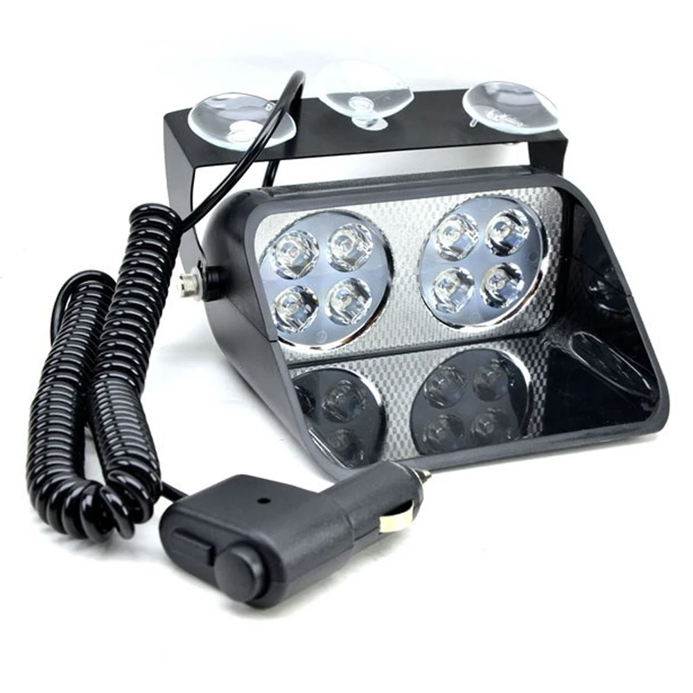 8LED автомобилей Strobe Light sucker Выделите scoop полиции световые сигнальные лампы Туман