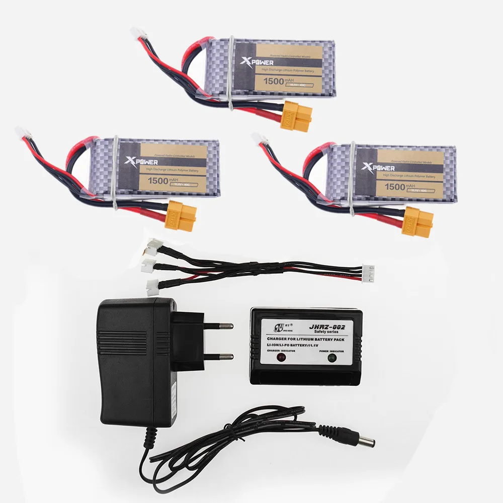 Аккумулятор Xpower Li-Po 11 1 В 1500 мАч 3S 40C XT60 Разъем для RC автомобилей грузовиков багги