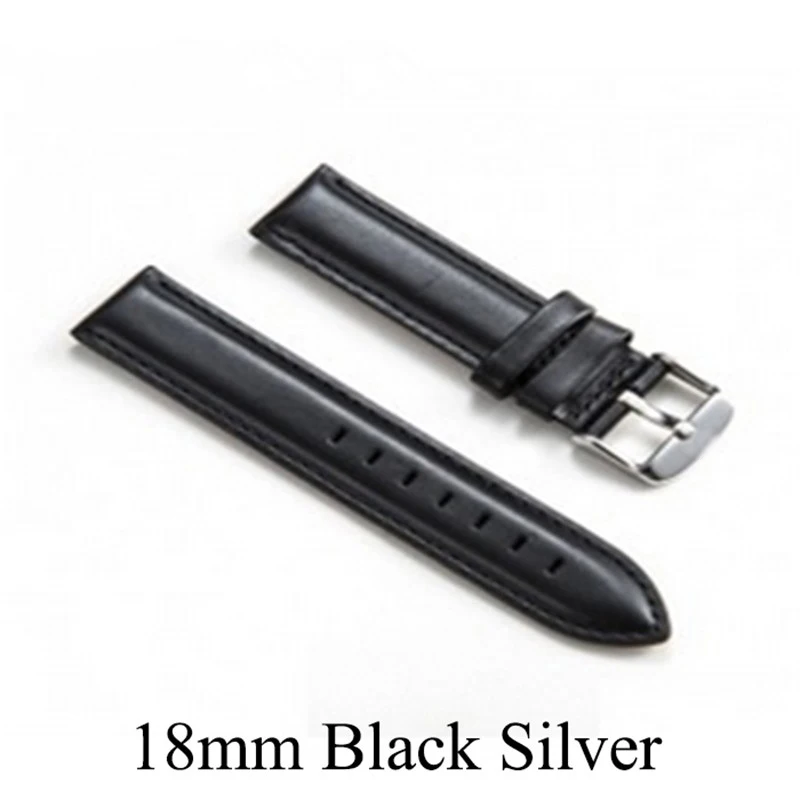 Кожаные ремешки для мужчин и женщин наручные часы 18 мм 20 ремешок часов с пряжкой