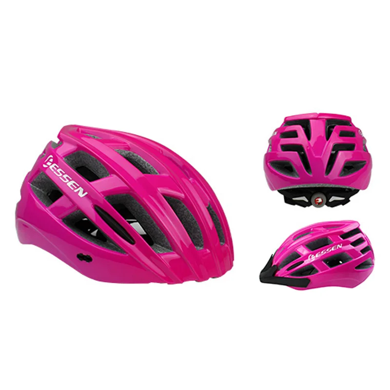 rose red ESSEN Man велосипедный шлем Superlight In-molled MTB дорожный шлем для езды на велосипеде для мужчин и женщин Защитная Кепка acete de bicicleta шлем - Color: rose red