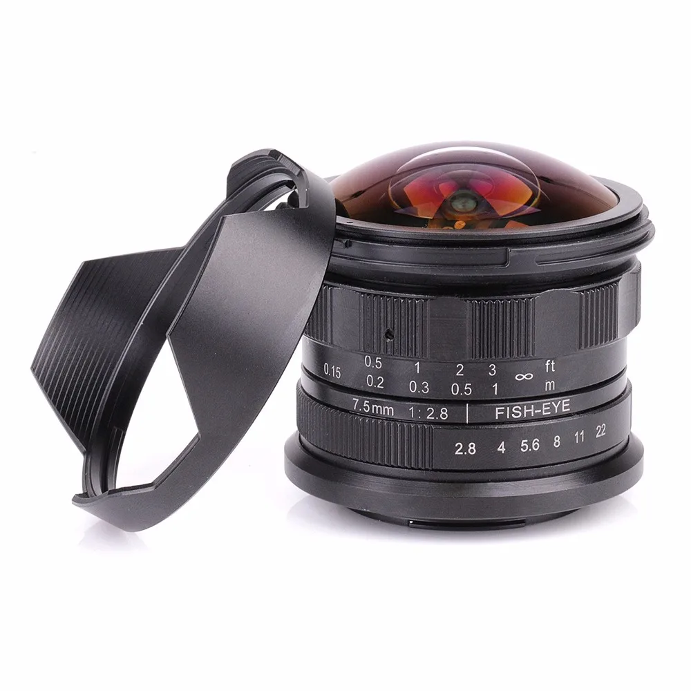 Супер широкоугольный объектив для камеры Fujifilm FX XT10 XT2 новый APS C 7 5 мм F2.8|lens for