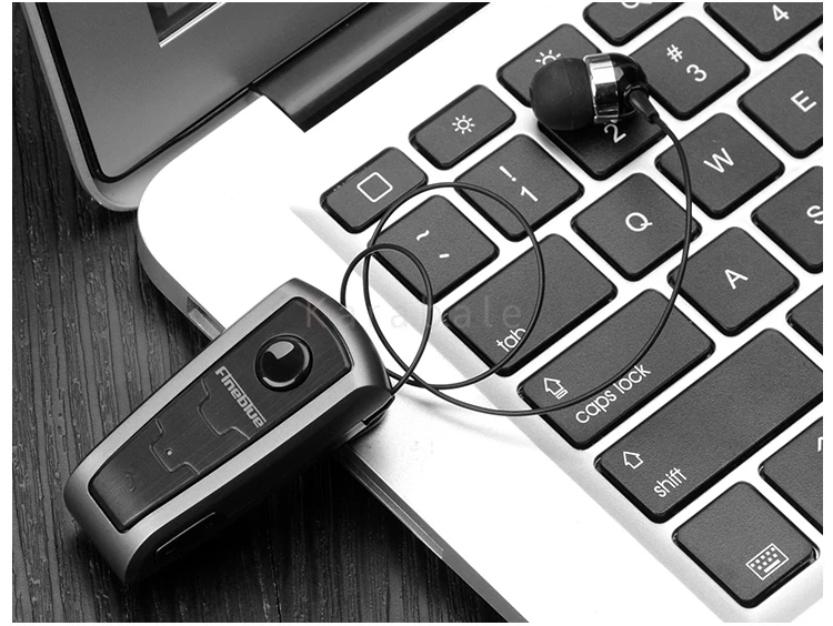 FineBlue F910 выдвижной беспроводной Bluetooth наушники гарнитура стерео зажим для наушников микрофон телефонный звонок портативный