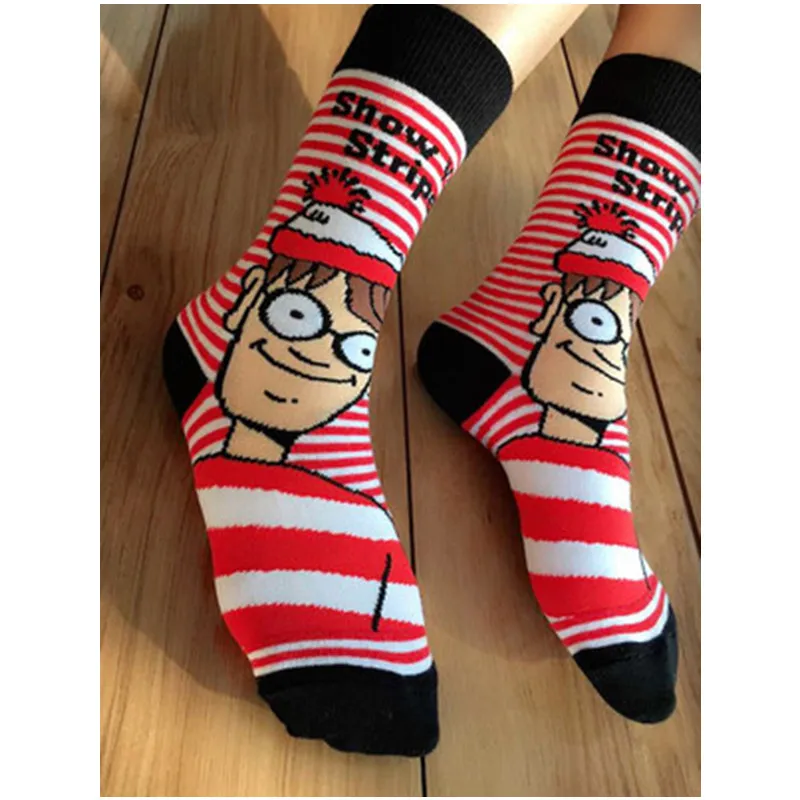 Хит! Новинка модные носки с 3D принтом животных повседневные милые ярких цветов