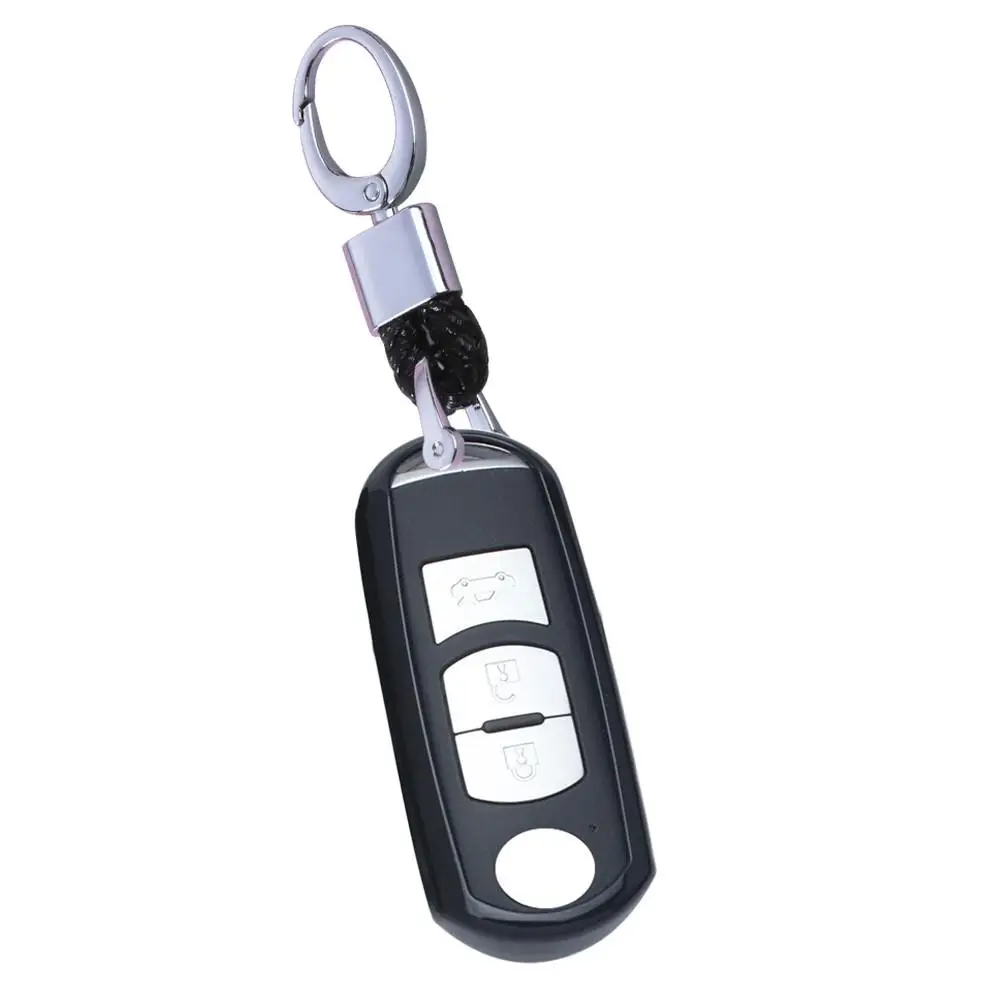 Black with hook Стиль 1 шт. автомобиль оболочка для Smart ключа чехол для ключей на сумку, чехол для Mazda 3 6 CX5 CX7 323 626 Familia аксессуары Портативный кошелек для ключей - Название цвета: Black with hook