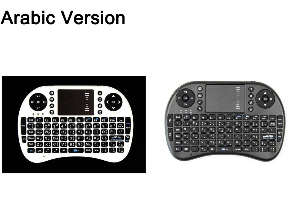 Беспроводная мини клавиатура Air mouse Английский Арабский Русский Иврит Версия испанский тайский доступно для ПК ноутбука Raspberry Pi