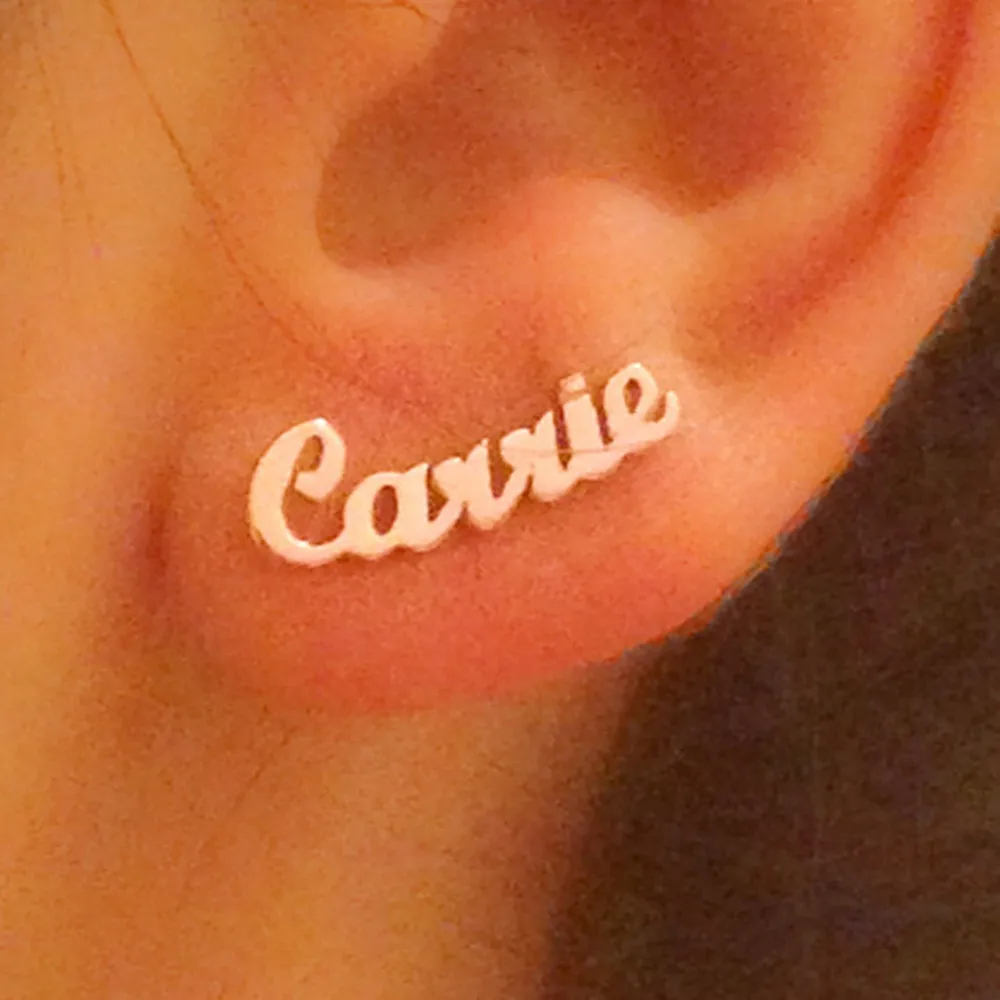 Серьги-гвоздики цвета розового золота с бахромой для мужчин и женщин | Украшения