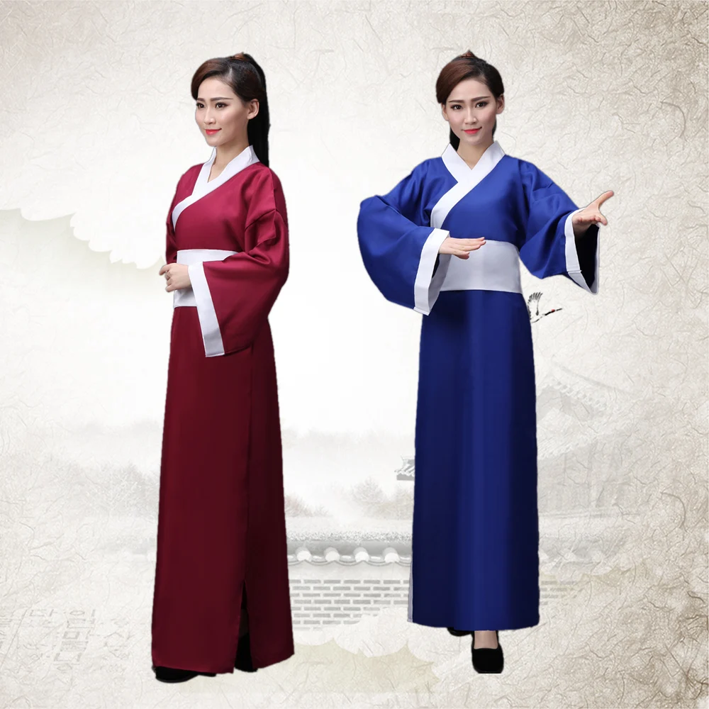 

Традиционное китайское женское платье Hanfu, мужской национальный костюм ханьфу, одежда династии Тан, китайский древний костюм, народная танцевальная одежда 89