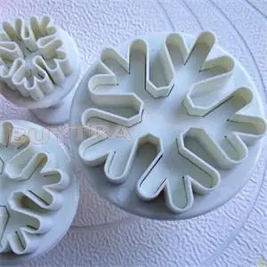3 шт./компл. Снежинка плунжерная форма для украшения торта инструменты режущие