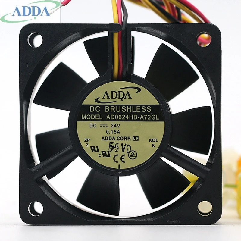 Оригинальный Для ADDA 6025 24В 0.15A 6 см трехлинейный инвертор вентилятор охлаждения