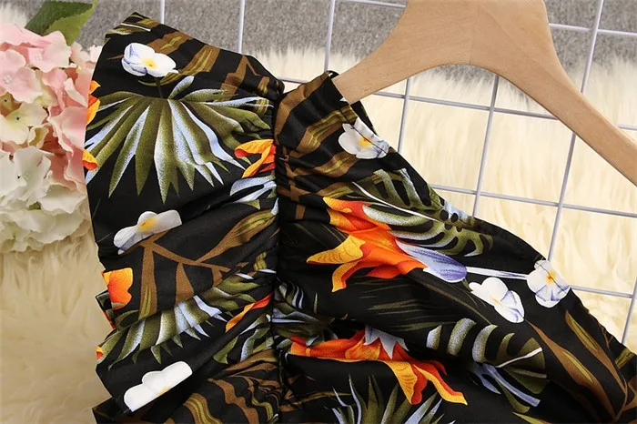 ALPHALMODA, весна, женские стильные вечерние платья, на одно плечо, с оборками, с цветочным рисунком, очаровательные, тянущиеся, Vestidos, облегающее, мини, летнее платье