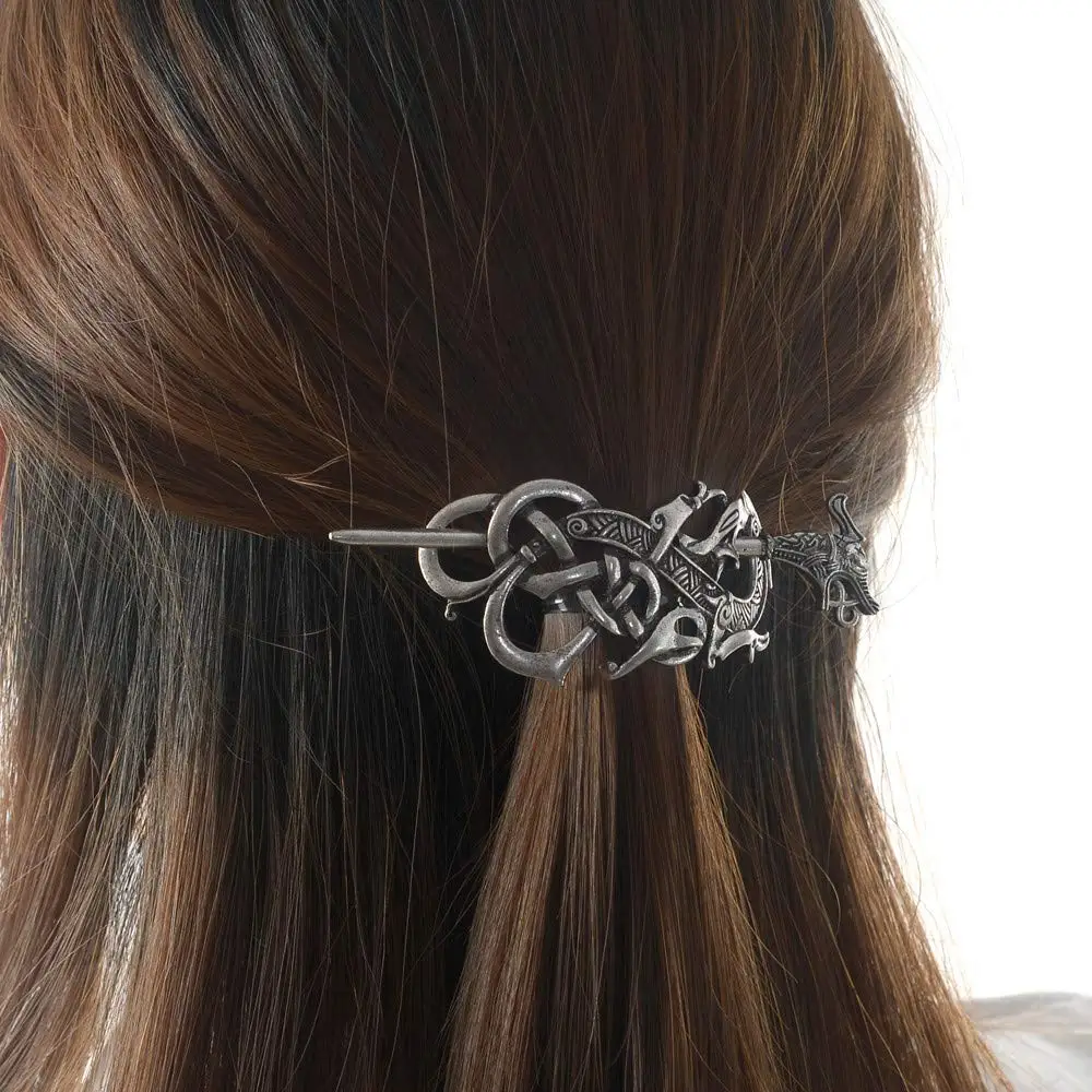 Дракон-Викинг заколки для волос шпильки норвежский викинг аксессуары украшения