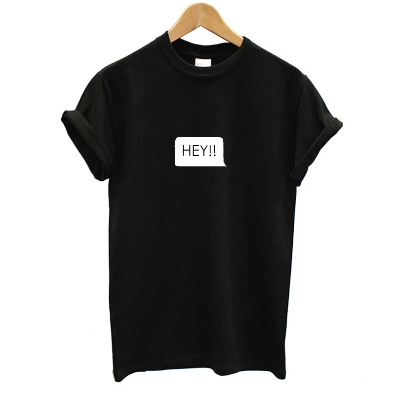 New Arrival Women Maroon T-shirt Printing Hey Funny Summer Tops Streetwear Casual Tee Shirt Femme Plus Size Clothes Brand | Женская