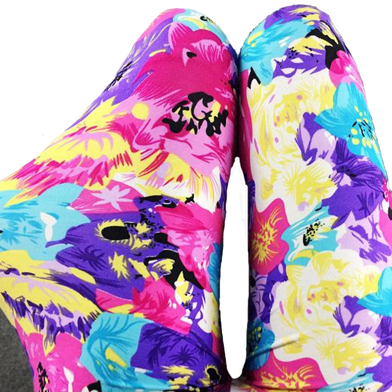 Женские леггинсы с цветочным принтом для фитнеса | Женская одежда