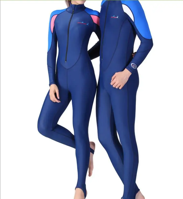 

Brand UPF 50+ Lycra Swim stinger suit Dive skin Snorkeling Surf Waterski anti-uv wear 1 piece Full body Men Women