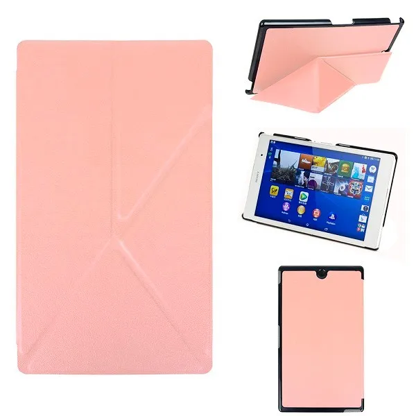 Оригами тонкий смарт-чехол для sony Xperia Z3 Compact чехол для планшета+ Бесплатный стилус