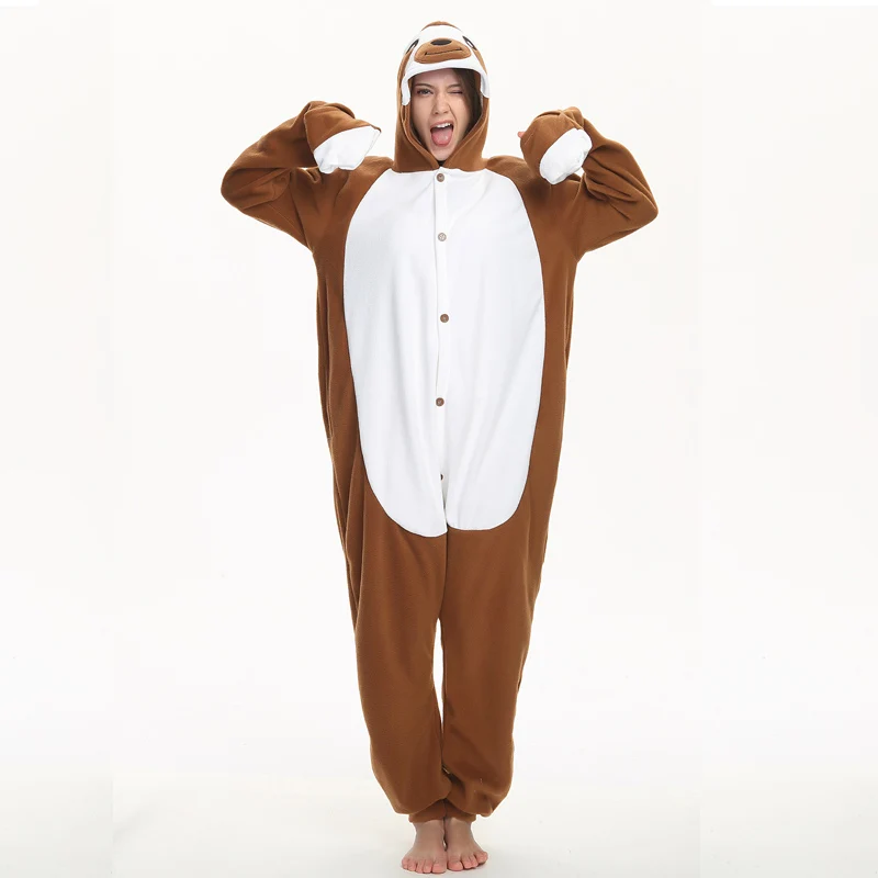 Забавный комбинезон в виде животного для взрослых Маска ленивого Пижама Kigurumi